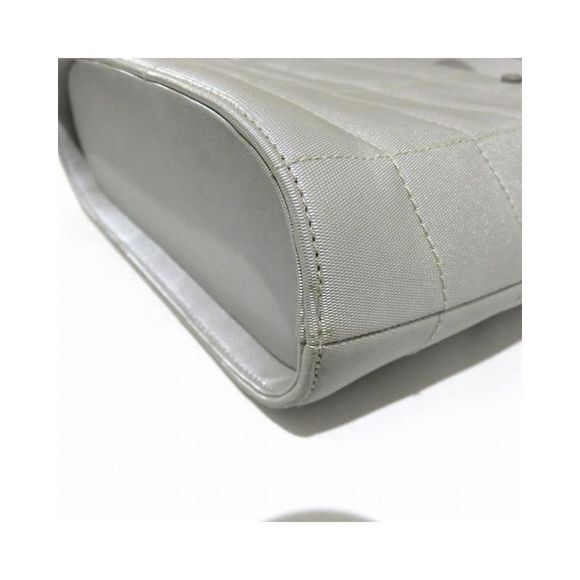 Pre Loved Chanel Choco Bar Print Canvas Handbag - AB Condition - Picture 8 of 9